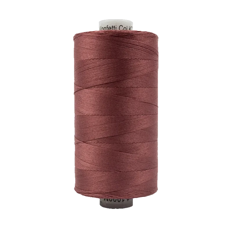 WonderFil KONFETTI: 50wt Cotton 1094yd-Barn Red 811