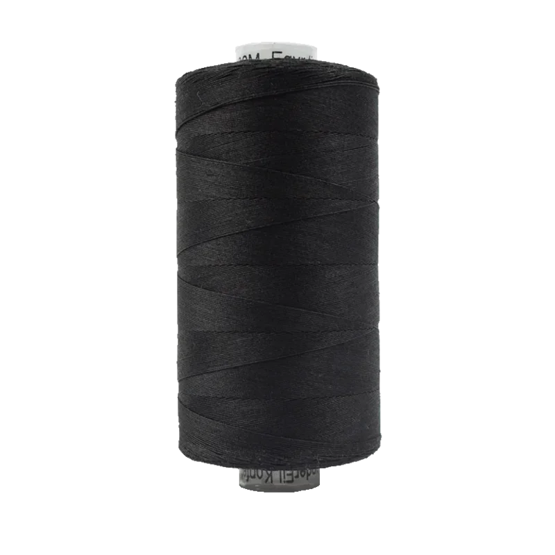 WonderFil KONFETTI: 50wt Cotton 1094yd-Black 200