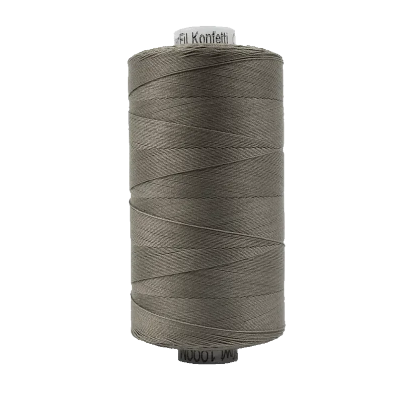 WonderFil KONFETTI: 50wt Cotton 1094yd-Brown/Grey 804