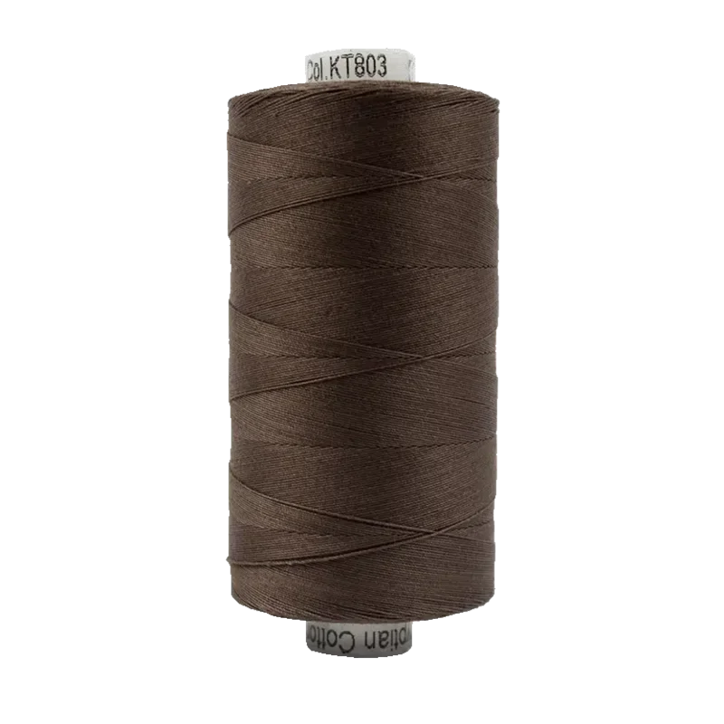 WonderFil KONFETTI: 50wt Cotton 1094yd-Dark Brown 803