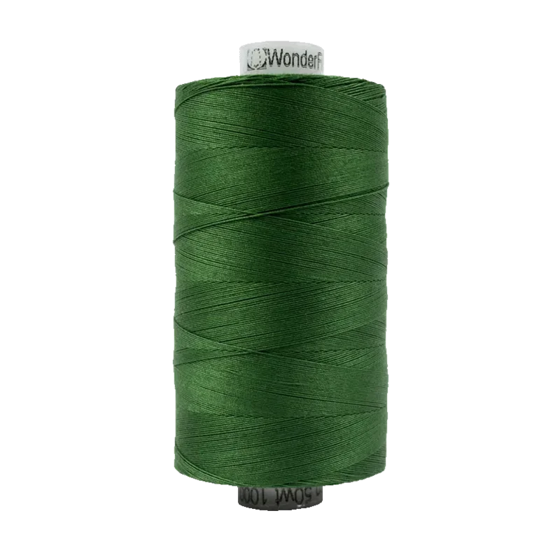 WonderFil KONFETTI: 50wt Cotton 1094yd-Dark Christmas Green 704