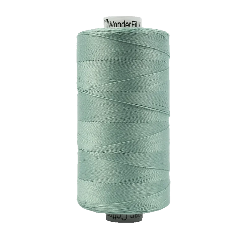 WonderFil KONFETTI: 50wt Cotton 1094yd-Drab Teal 610