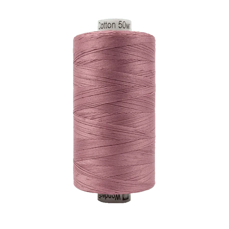 WonderFil KONFETTI: 50wt Cotton 1094yd-Dusty Plum 307