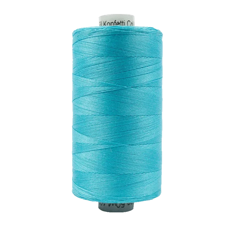 WonderFil KONFETTI: 50wt Cotton 1094yd-Medium Peacock Blue 608