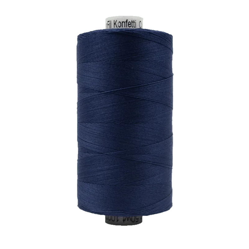 WonderFil KONFETTI: 50wt Cotton 1094yd-Navy 601