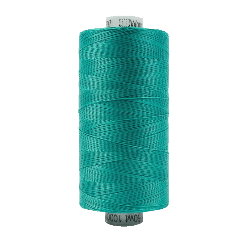 WonderFil KONFETTI: 50wt Cotton 1094yd-Teal 607