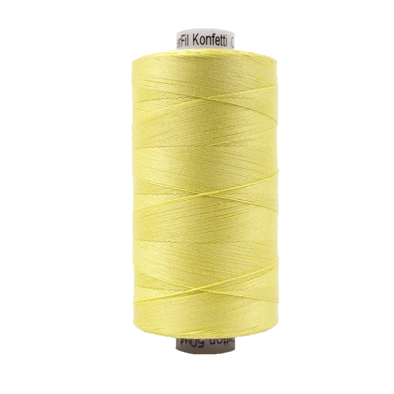 WonderFil KONFETTI: 50wt Cotton 1094yd-Yellow 403