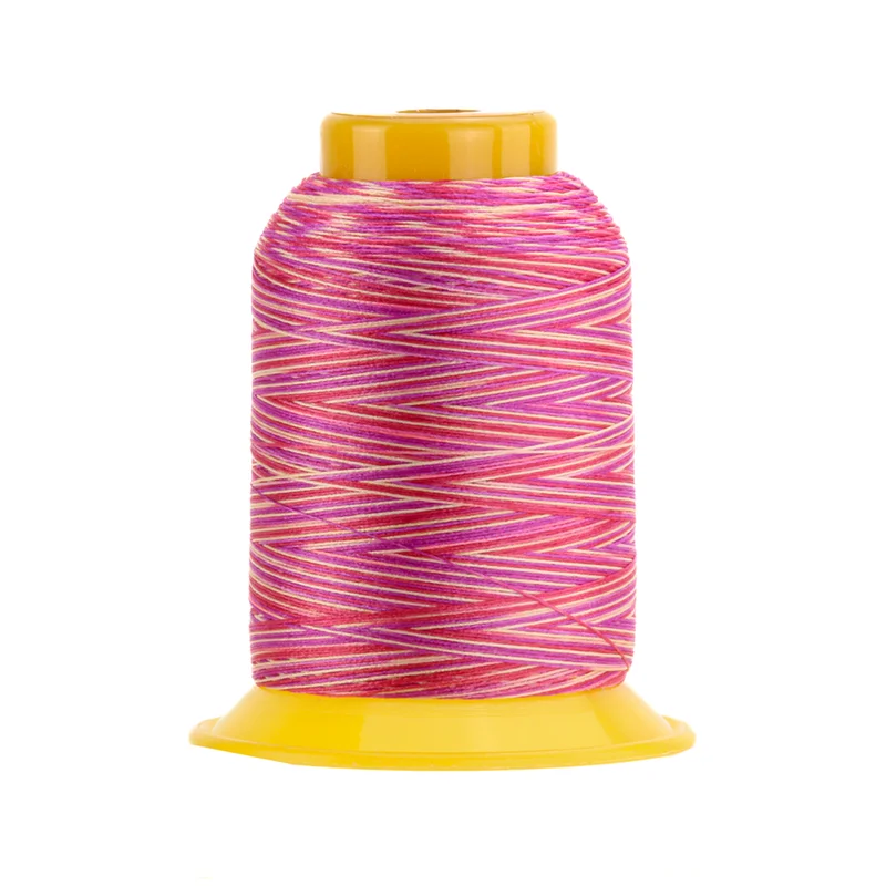 WonderFil SOFTLOC: Tex35 Wooly Poly Variegated 1100yd-Begonia 10