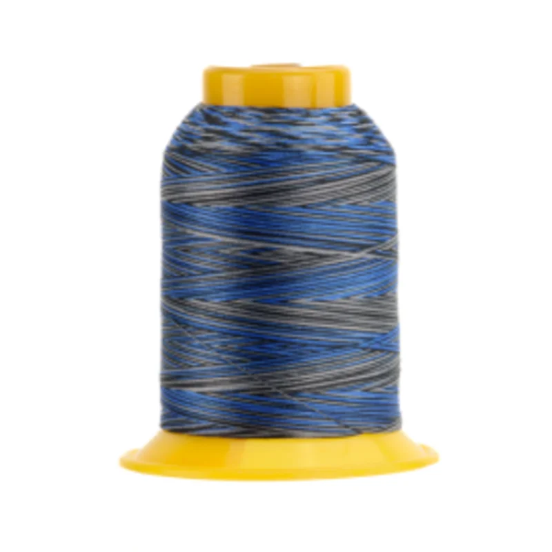 WonderFil SOFTLOC: Tex35 Wooly Poly Variegated 1100yd-Blue Metal 42