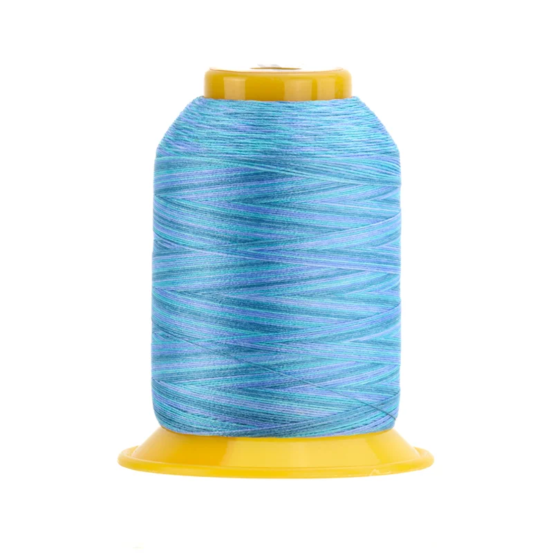 WonderFil SOFTLOC: Tex35 Wooly Poly Variegated 1100yd-Blue Raspberry 12