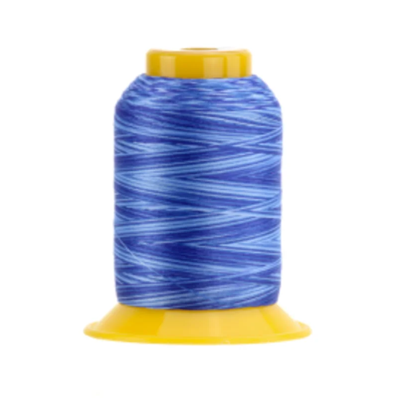 WonderFil SOFTLOC: Tex35 Wooly Poly Variegated 1100yd-Cobalt 35