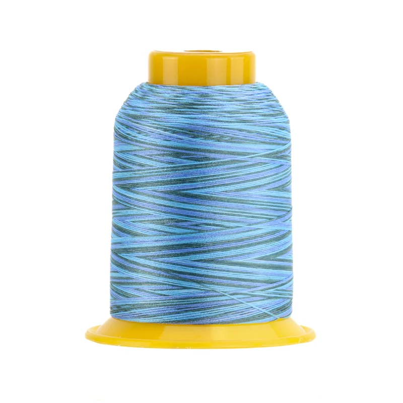WonderFil SOFTLOC: Tex35 Wooly Poly Variegated 1100yd-Deep Sea 03