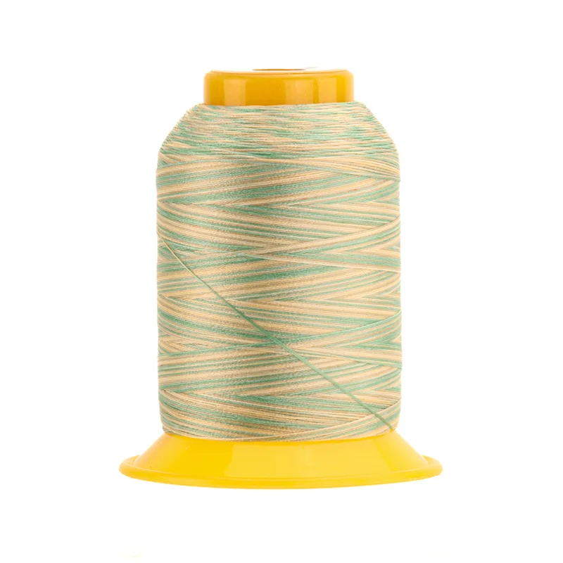 WonderFil SOFTLOC: Tex35 Wooly Poly Variegated 1100yd-Grass Lands 25
