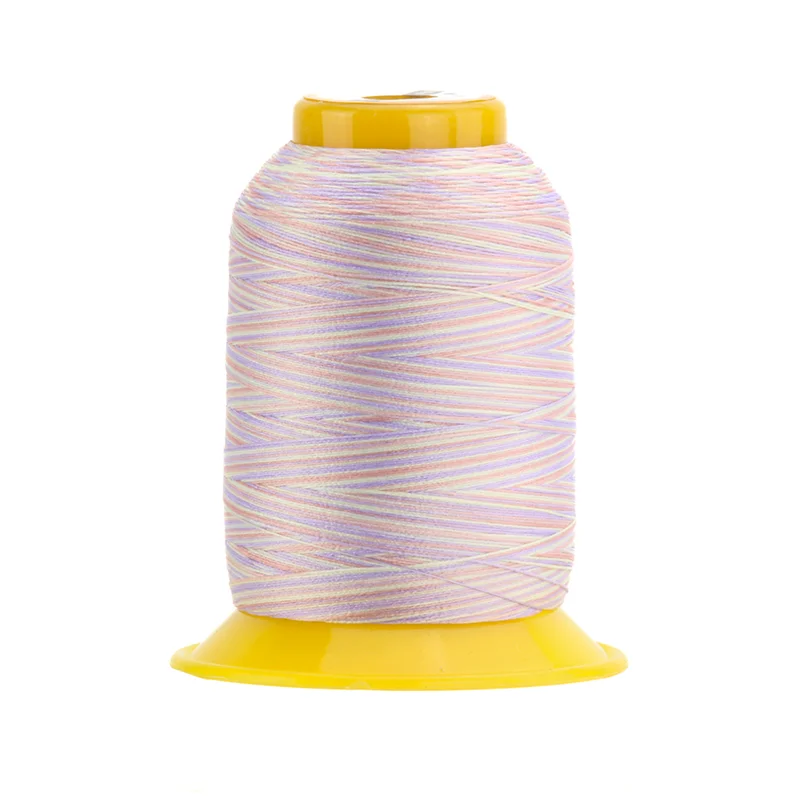 WonderFil SOFTLOC: Tex35 Wooly Poly Variegated 1100yd-Pastel Petals 18