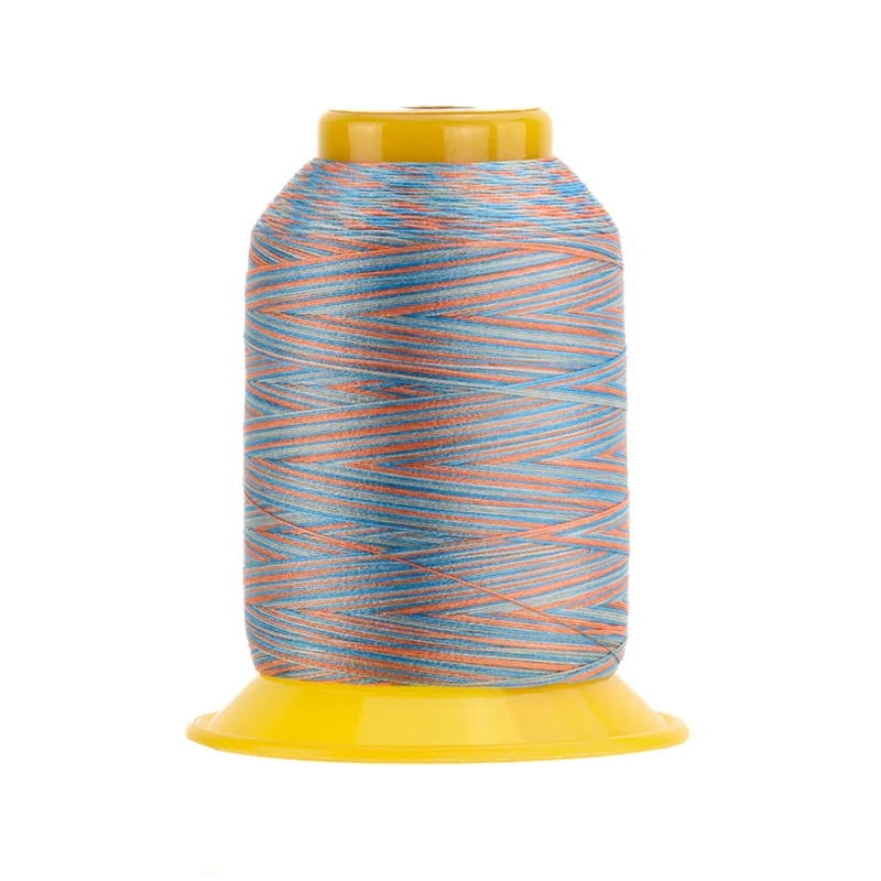 WonderFil SOFTLOC: Tex35 Wooly Poly Variegated 1100yd-River Sunset 08