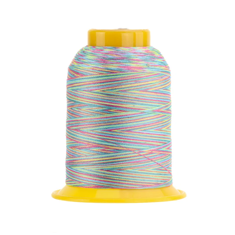 WonderFil SOFTLOC: Tex35 Wooly Poly Variegated 1100yd-Sorbet 17