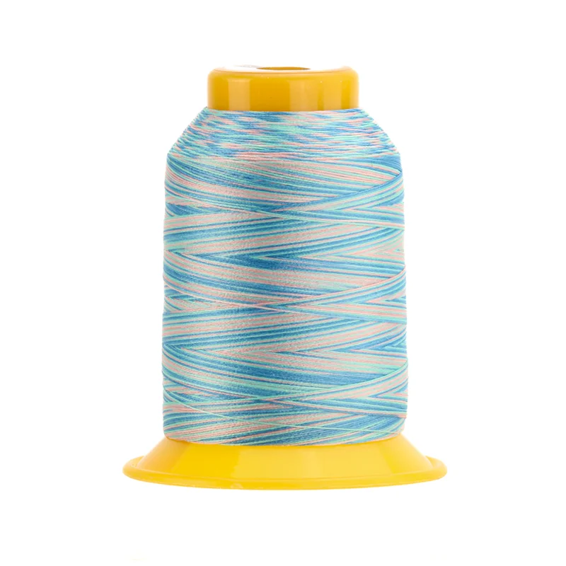 WonderFil SOFTLOC: Tex35 Wooly Poly Variegated 1100yd-Wavecap Waves