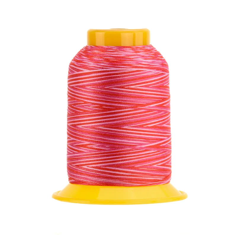 WonderFil SOFTLOC: Tex35 Wooly Poly Variegated 1100yds- Strawberry 29