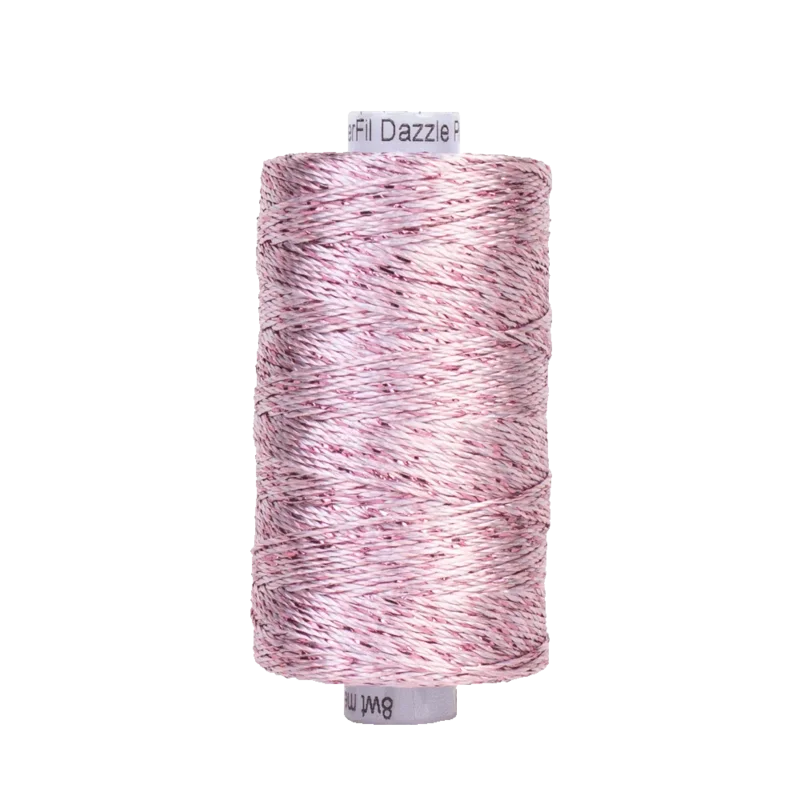 Wonderfil STARRY NIGHT DAZZLE: 8wt Rayon Metallic-Blush 19