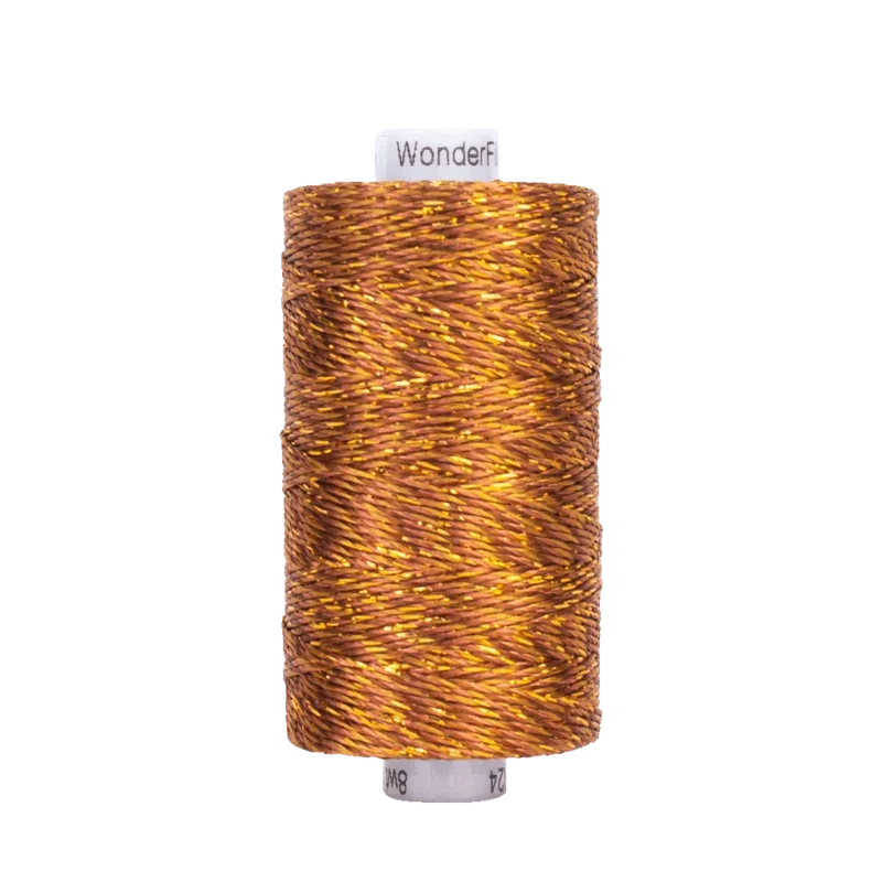 Wonderfil STARRY NIGHT DAZZLE: 8wt Rayon Metallic-Copper 24