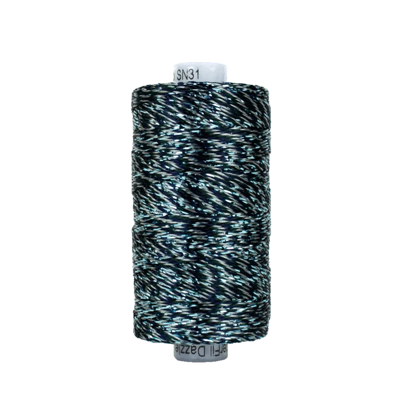 Wonderfil STARRY NIGHT DAZZLE: 8wt Rayon Metallic-Forest 31