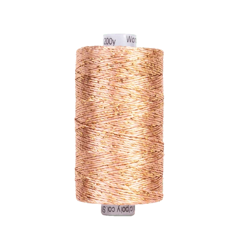 Wonderfil STARRY NIGHT DAZZLE: 8wt Rayon Metallic-Peach 18