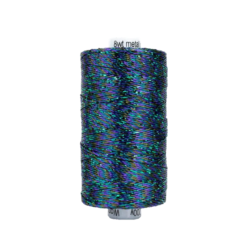 Wonderfil STARRY NIGHT DAZZLE: 8wt Rayon Metallic-Peacock 21