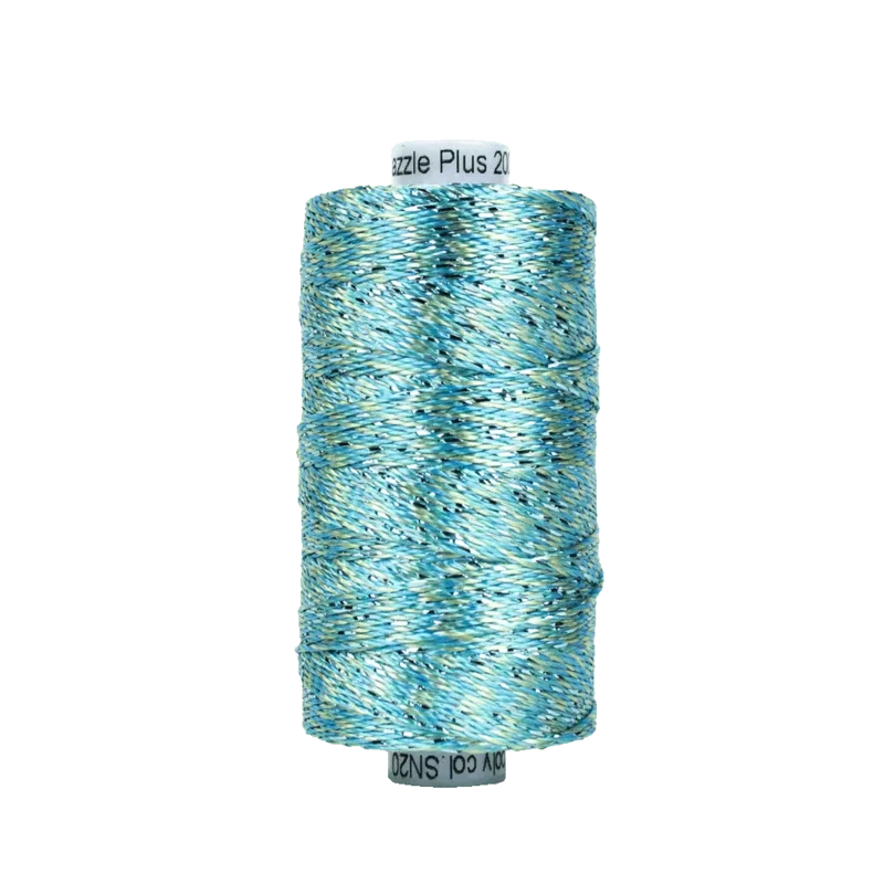 Wonderfil STARRY NIGHT DAZZLE: 8wt Rayon Metallic-Sea Foam 20