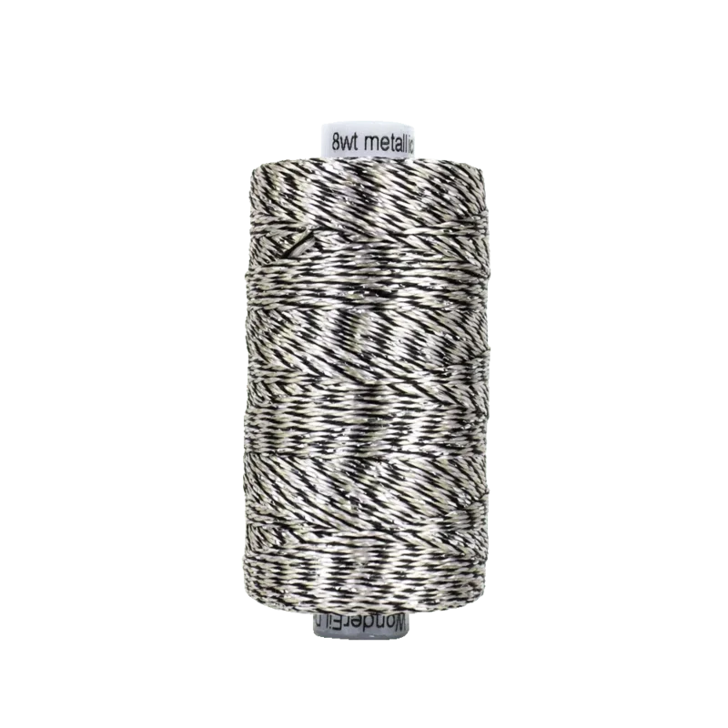 Wonderfil STARRY NIGHT DAZZLE: 8wt Rayon Metallic-Sleet 01