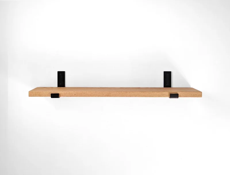 Wood Shelf - Oak Board for J Brackets (Shelf Only)