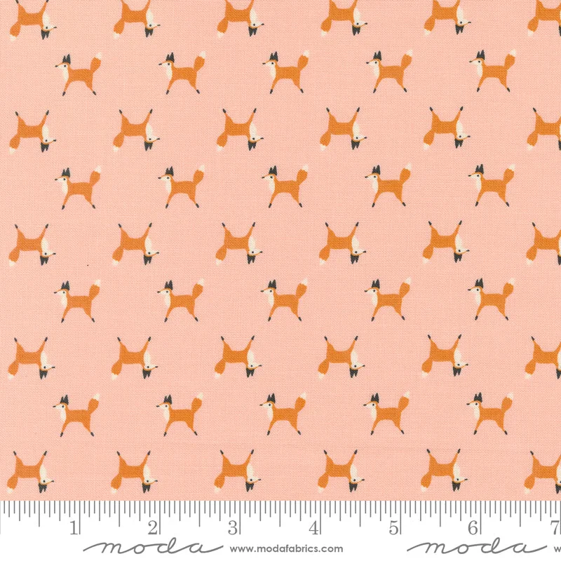 WOODLAND WONDER: Fox Trot-Blush (1/4 Yard)