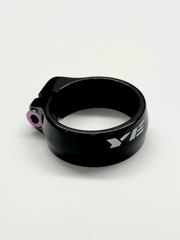Yeti Seat Collar Bolt - Titanium Rainbow Oil Slick