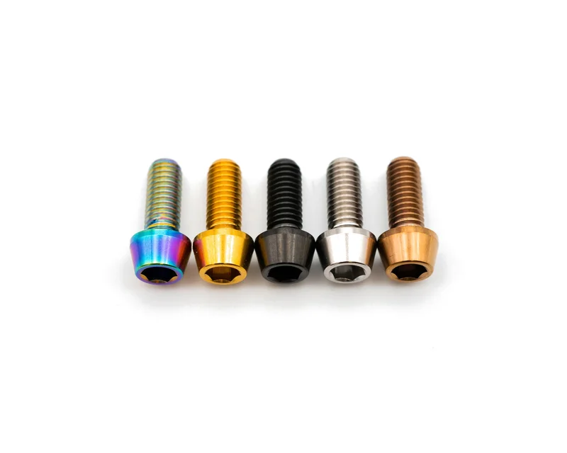 YT Seat Collar Bolt - Titanium Rainbow Oil Slick