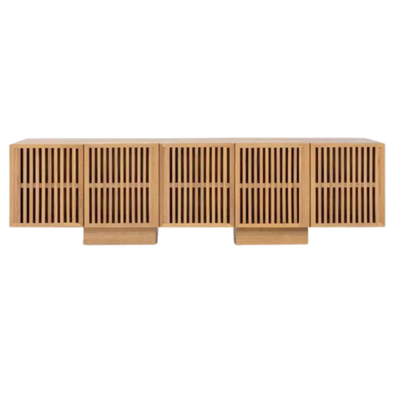 Zither 80" Media Cabinet, Ginger/Clay