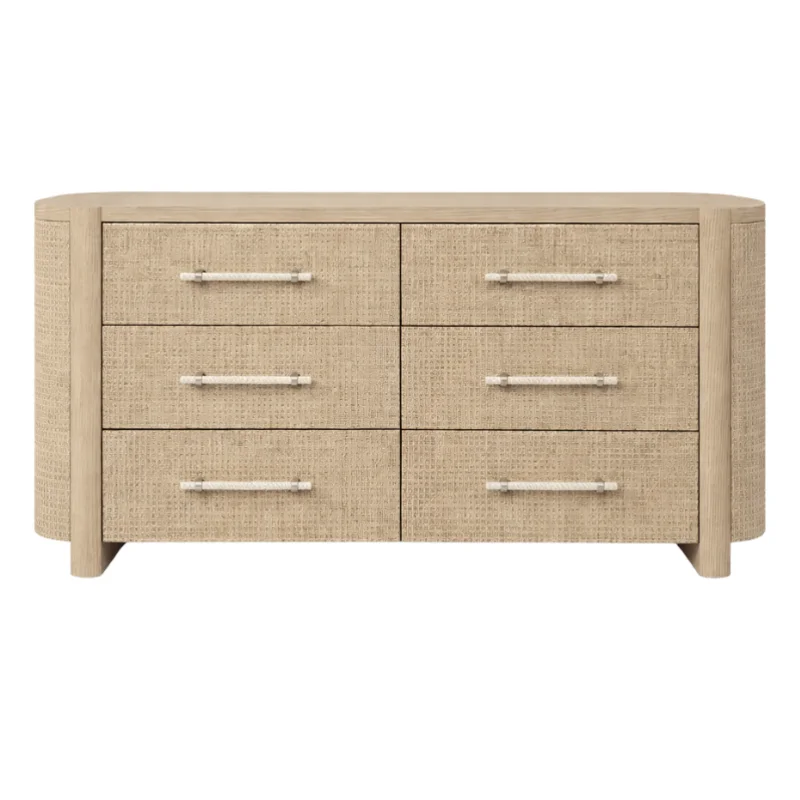 Zoey Natural Oak Dresser, 70"W x 22"D x 34"H