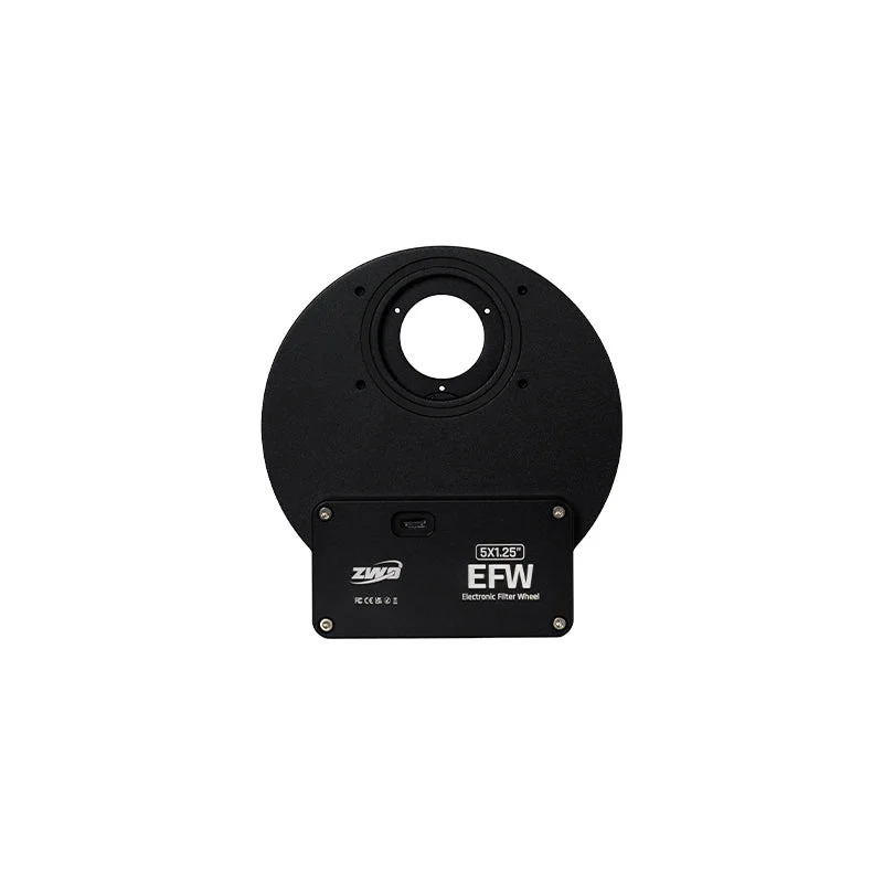ZWO EFW-51.25" Electronic Filter Wheel | 5-Position USB-C Filter Wheel for 1.25"/31mm Filters