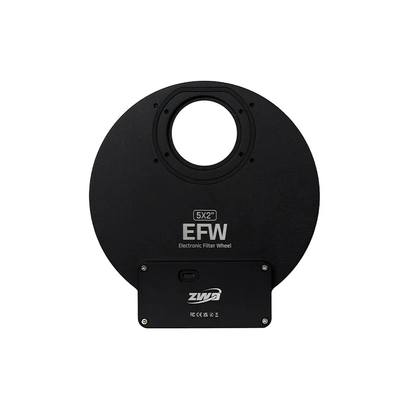 ZWO EFW-52" Electronic Filter Wheel | 5-Position USB-C Wheel for 2" Filters