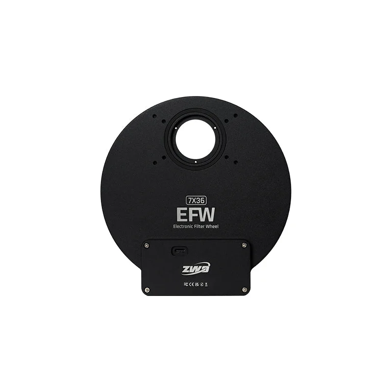 ZWO EFW-736 mm Electronic Filter Wheel | 7-Position USB-C Wheel for 36 mm Filters